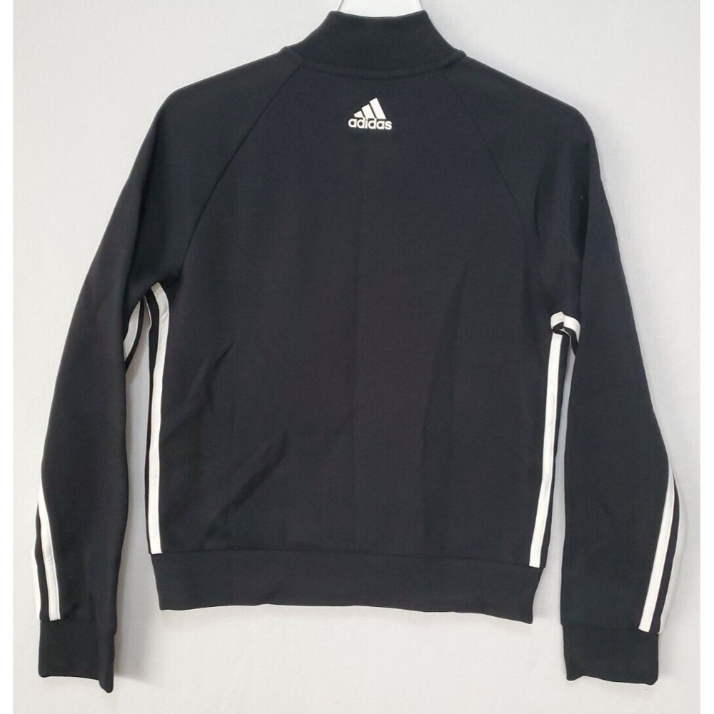 Adidas Must Haves 3 Stripes Track Jacket DX7971 Black Women's Size Small NWT - Picture 3 of 7